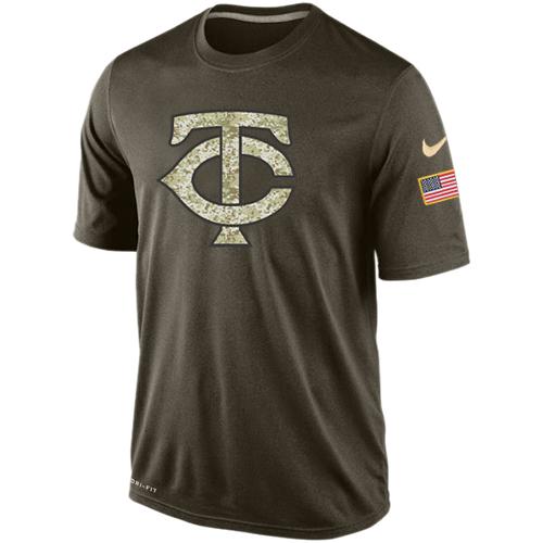 Men's Minnesota Twins Salute To Service Nike Dri-FIT T-Shirt - Click Image to Close